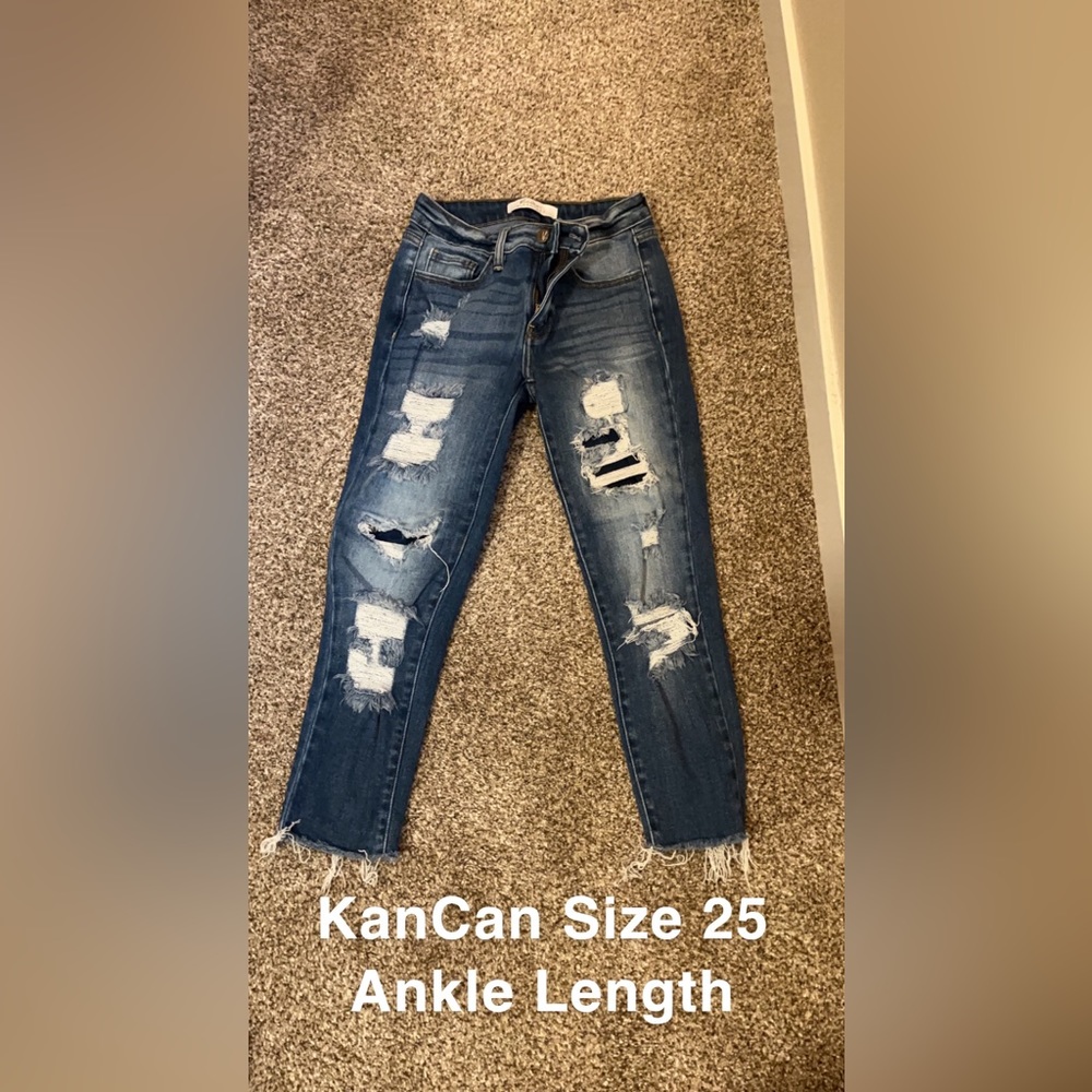 KanCan Size 25 Ankle Length worn once